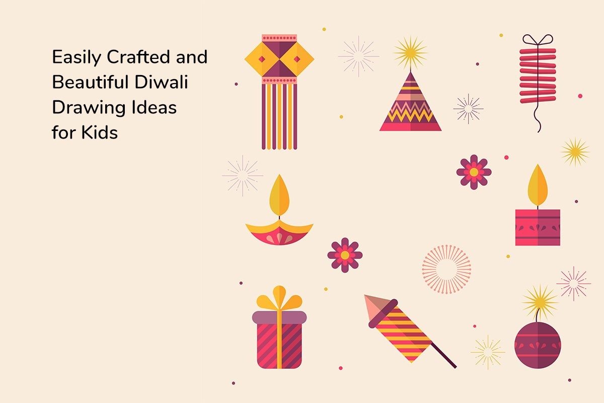 Diwali drawing Stock Vector Images - Alamy